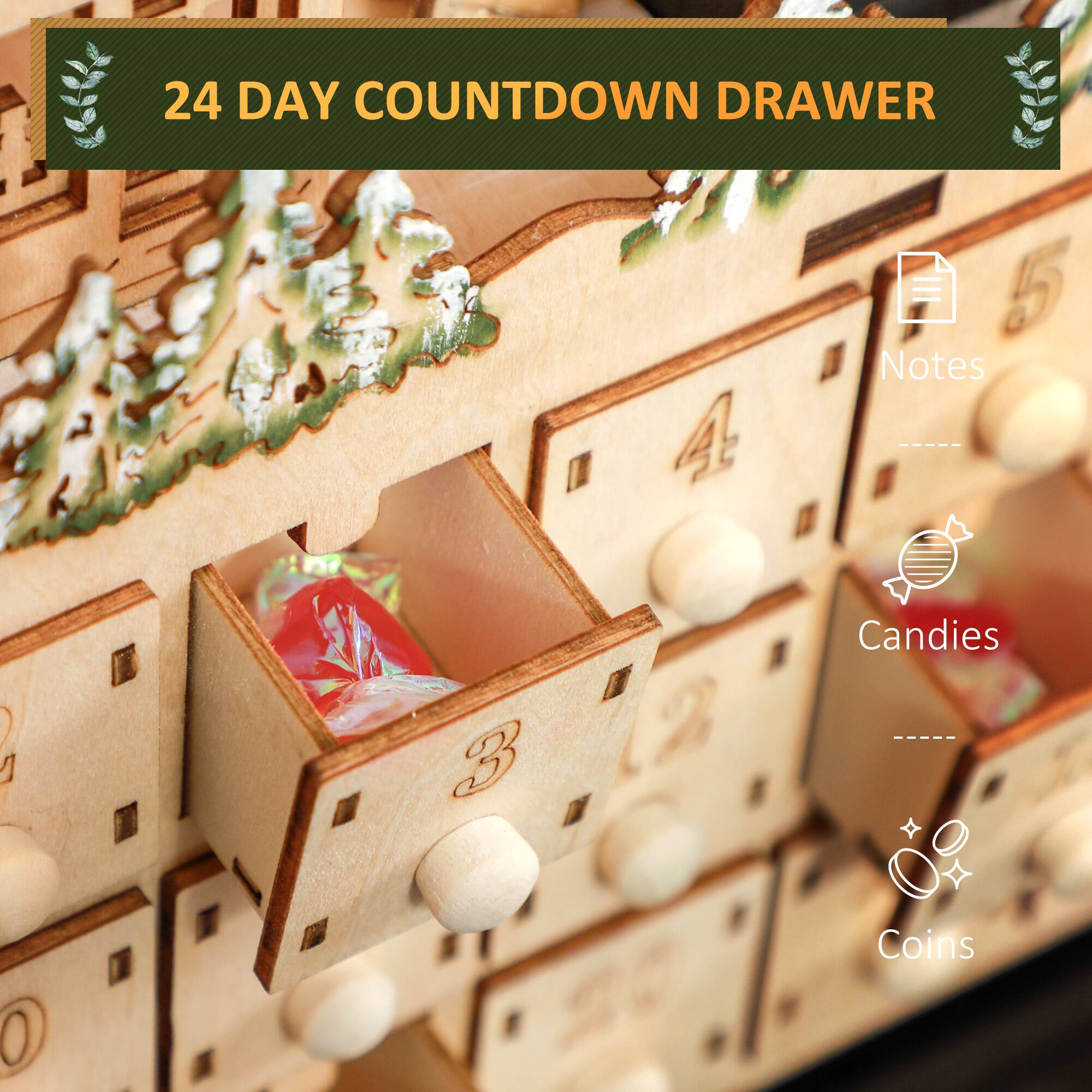 24 DAY COUNTDOWN DRAWER

Notes
Candies
Coins