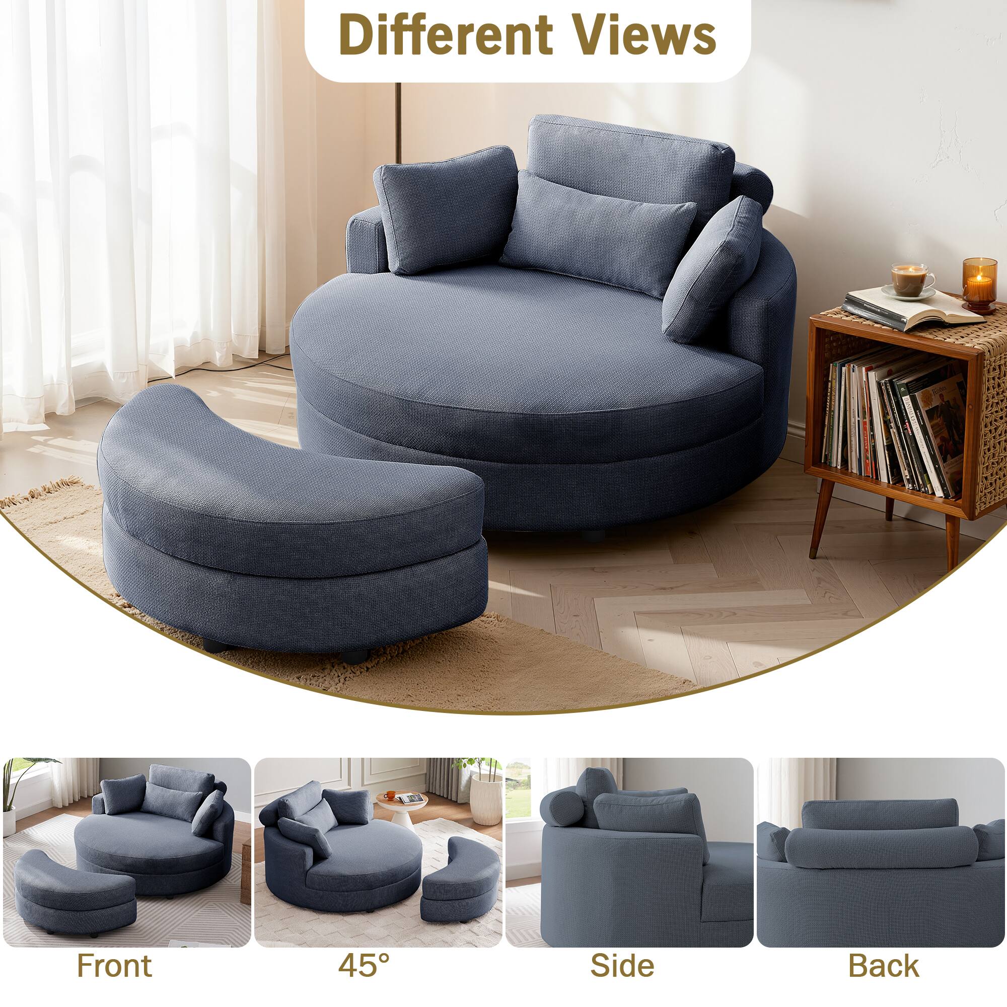 Different Views

Front

45°

Side

Back