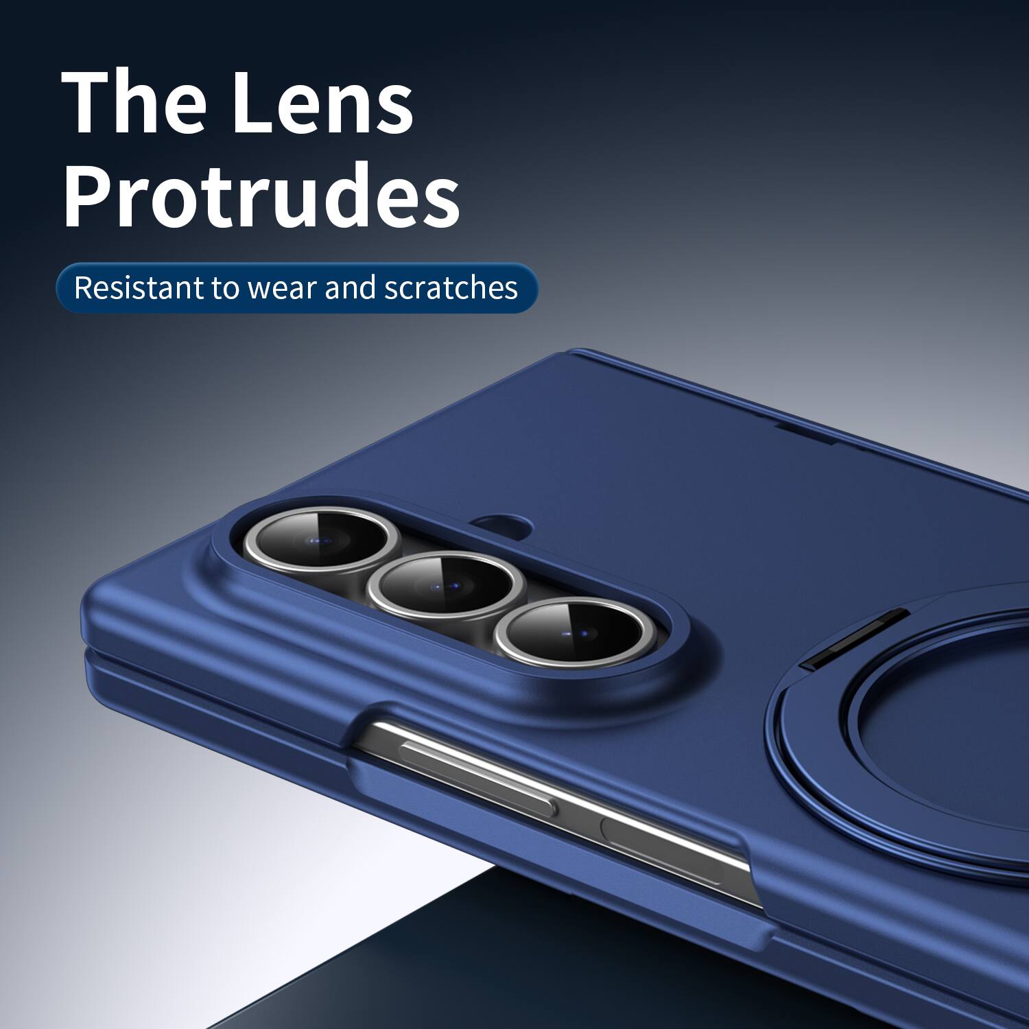 The Lens Protrudes  
Resistant to wear and scratches
