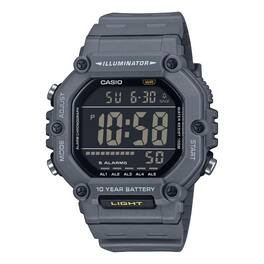 Casio - Men’s Dark Grey and Black Digital Sport Watch with Grey Dial - AE-1600H-8BVCF - Dark Gray