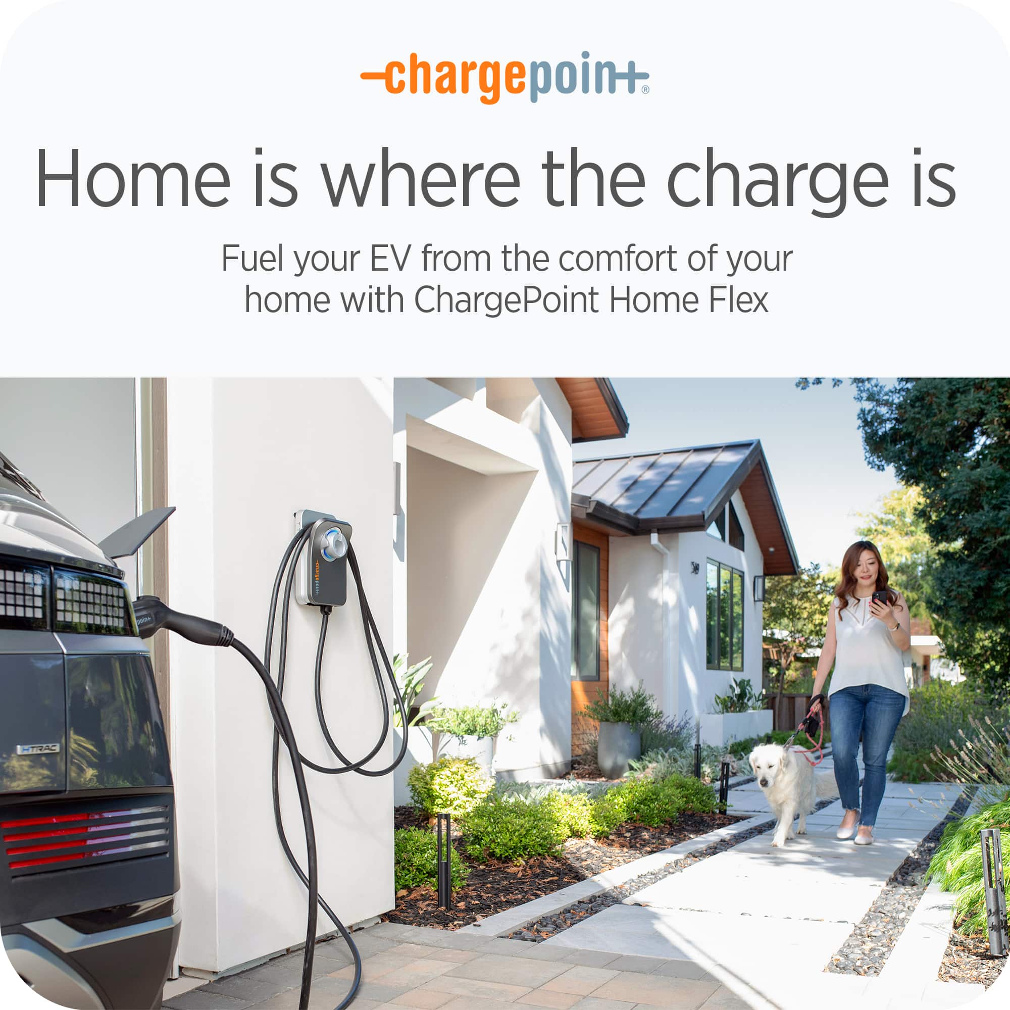 Charge Point Home Flex J1772 Level 2 Hardwired Electric Vehicle