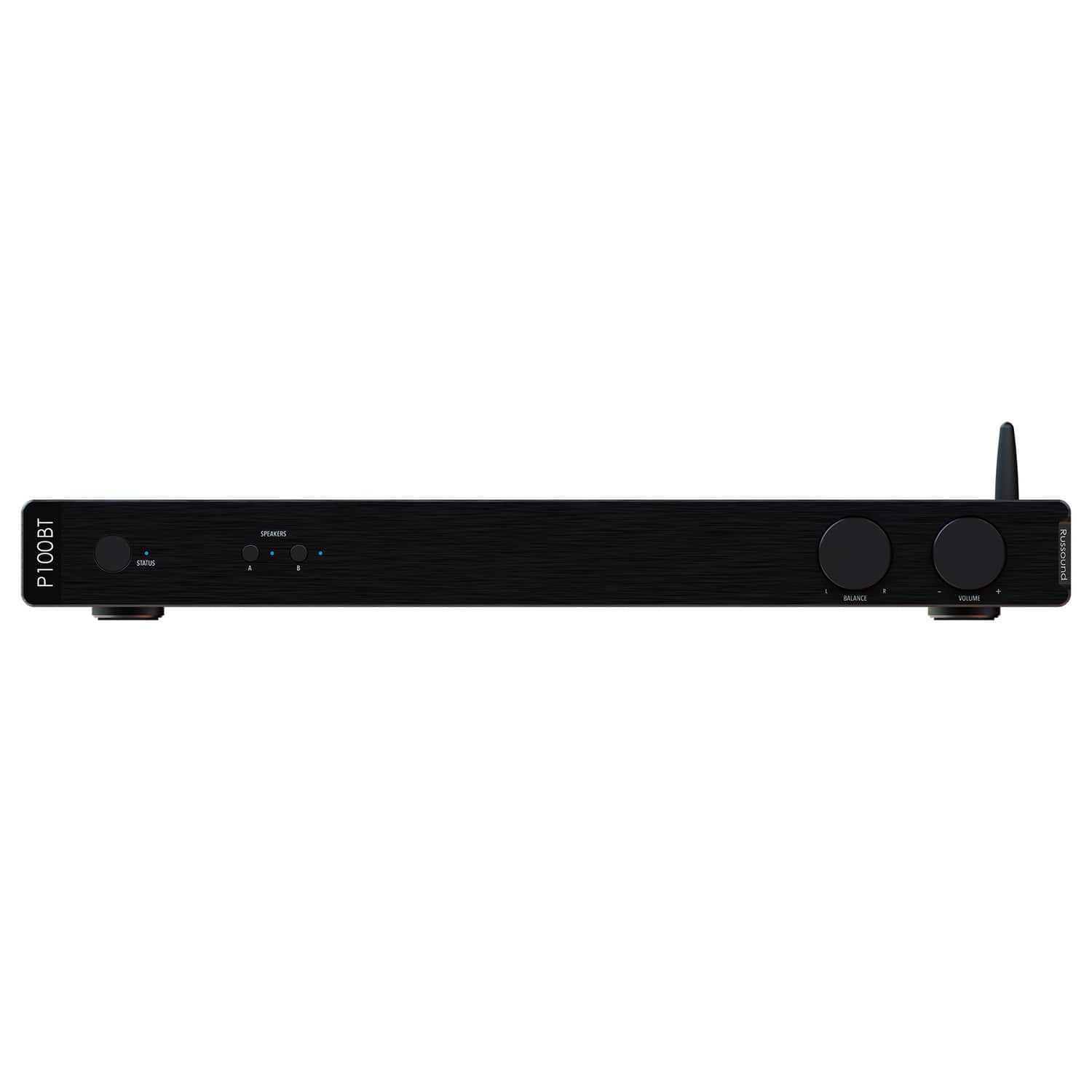 Russound - 2.0-Channel 100W Bluetooth Dual-Source Stereo Power Amplifier, Bridgeable, Rack Mountable P100BT - Blue