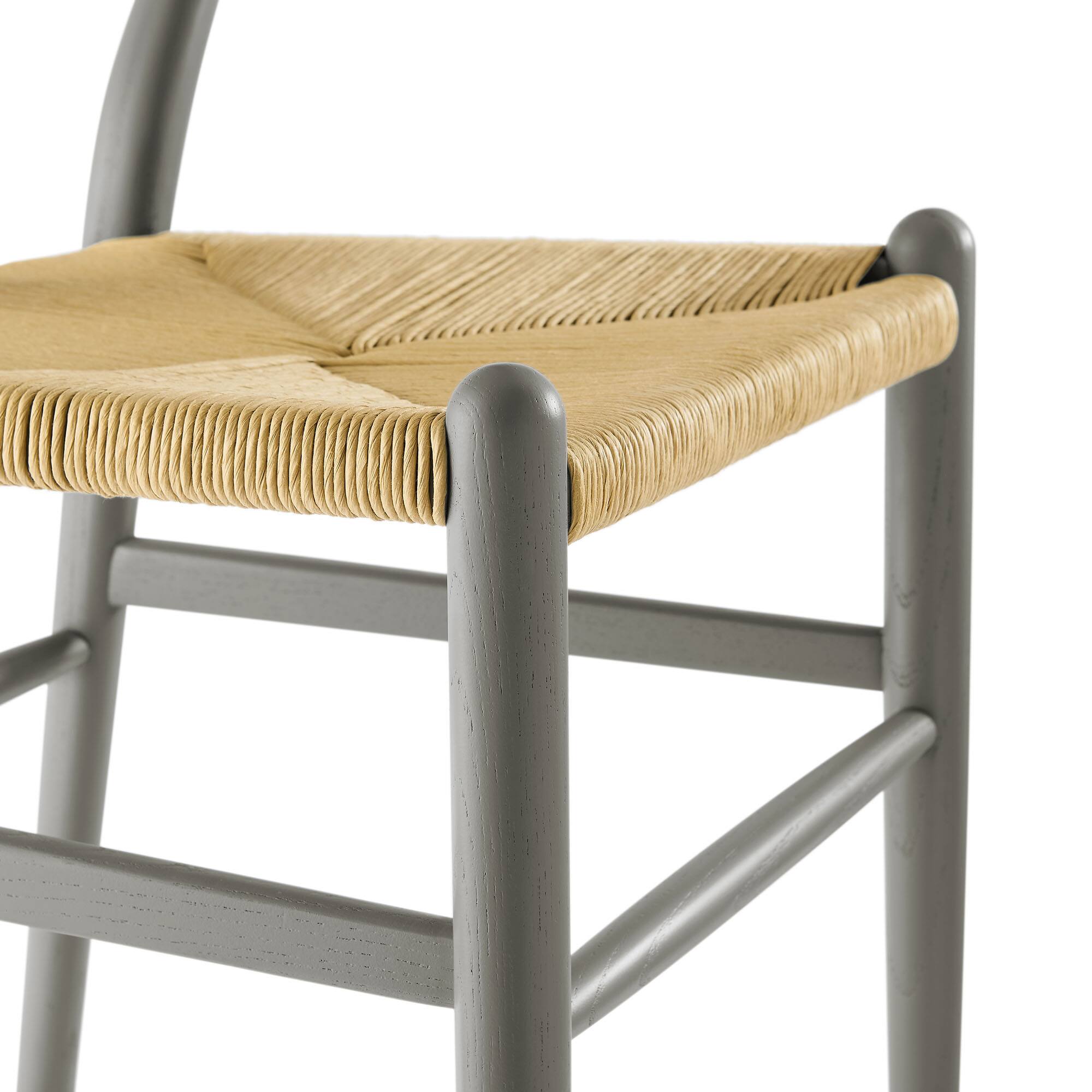 Alt View 5. Modway - Amish 32" Wood Dining Accent Chair by Modway - Light Gray.