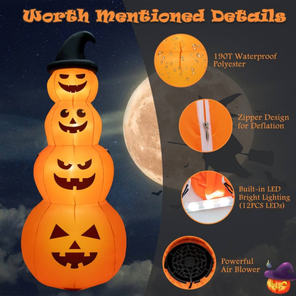 Worth Mentioned Details

- 190T Waterproof Polyester
- Zipper Design for Deflation
- Built-in LED Bright Lighting (12PCS LEDs)
- Powerful Air Blower