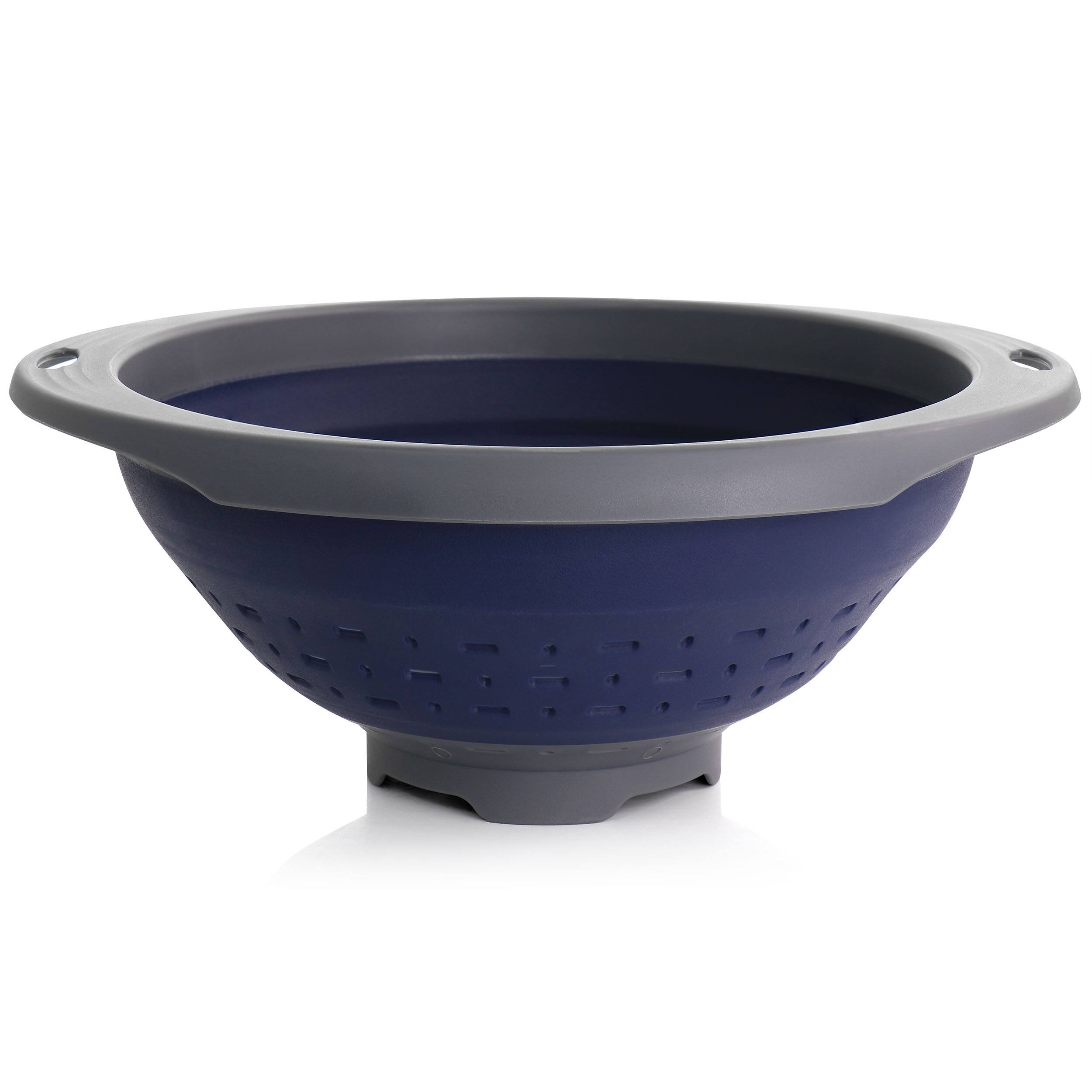 Alt View 1. Oster - Oster Bluemarine Collapsible Polypropylene Colander in Navy - Blue.
