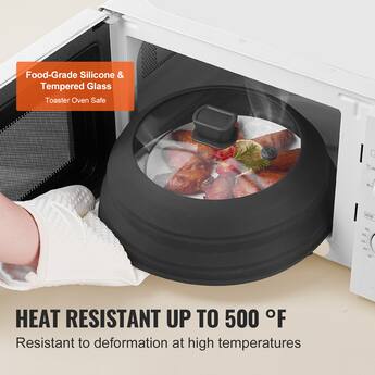 VEVOR Microwave Splatter Cover & Mat, 10.8