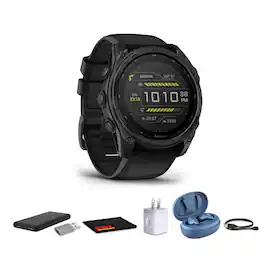 Garmin - tactix® 8 51mm, Solar Charged Display, Elite, GPS Smartwatch, Includes Applied Ballistics Elite Solver Bundle - Black - (2025)