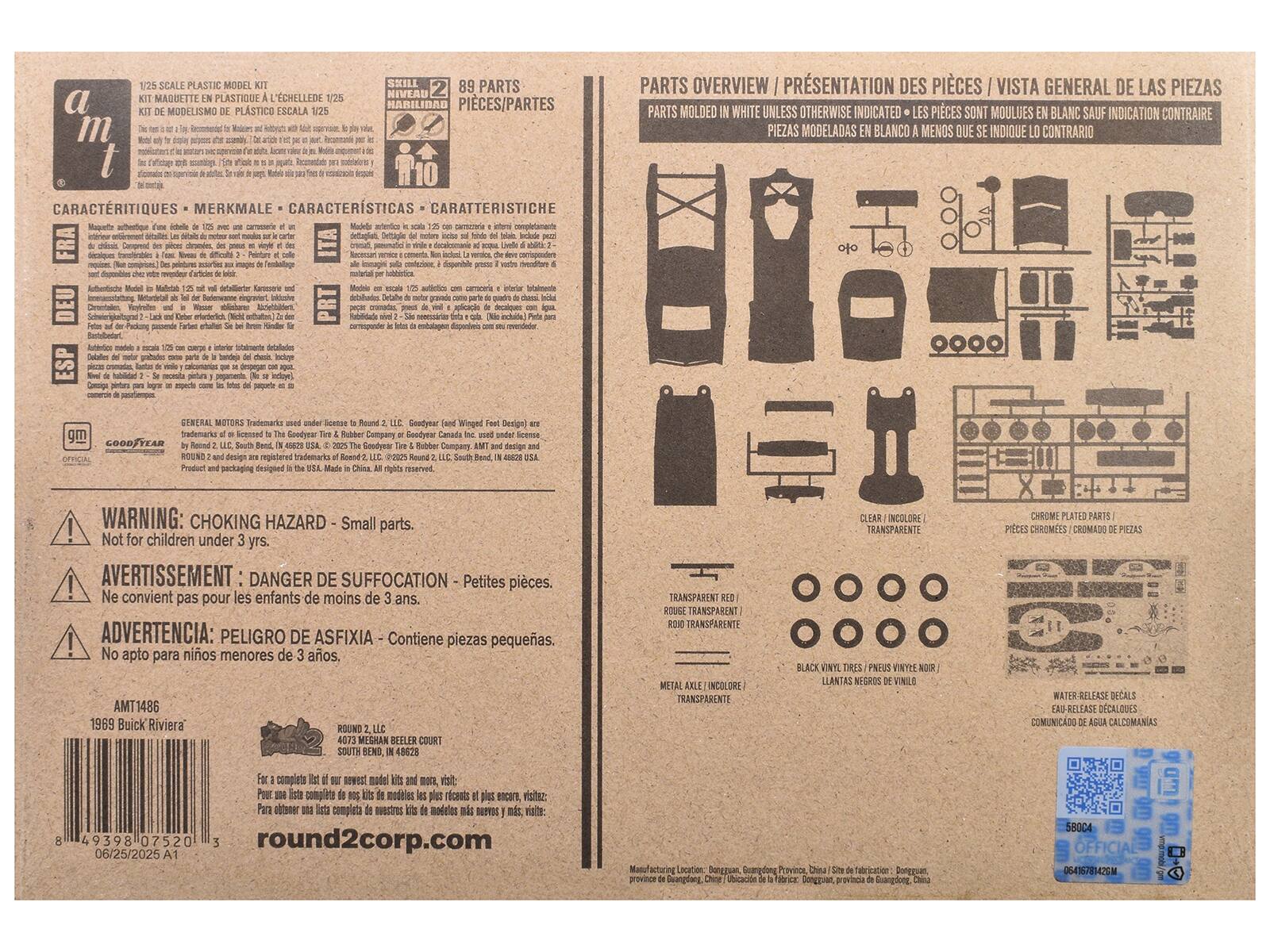 Sure, here is the corrected and grouped text from the image:

---

**a m t**

**1/25 SCALE PLASTIC MODEL KIT**  
**KIT DE MODELSIMO EN PLASTICO ESCALA 1/25**  
**SKILL LEVEL 8**  
**NIVEAU DE COMPÉTENCE 8**  
**HABILIDAD 8**  
**NIVEL DE HABILIDAD 8**

**CARACTERÍSTICAS - MERKMALE - CARATTERISTICHE - CARACTERÍSTICAS**  
Modelo artesanal en escala 1/25.  
Kit de modelismo en plástico a escala 1/25.  
Modelo artesanal en escala 1/25.  
Kit de modelismo en plástico a escala 1/25.  
Modelo artesanal en escala 1/25.  
Kit de modelismo en plástico a escala 1/25.  
Modelo artesanal en escala 1/25.  
Kit de modelismo en plástico a escala 1/25.  
Modelo artes