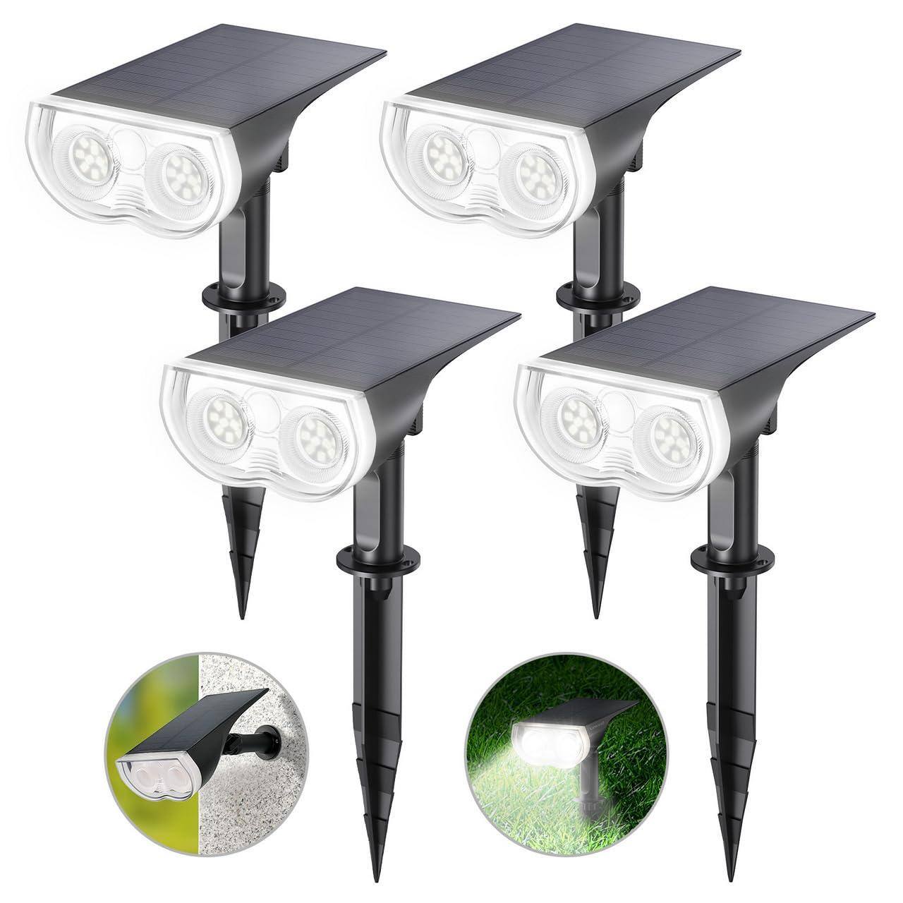 NICHOLAS KLEIN - Rgb Christmas Solar Lights Outdoor Waterproof Ip67 Starray - Cool White 4 Pack