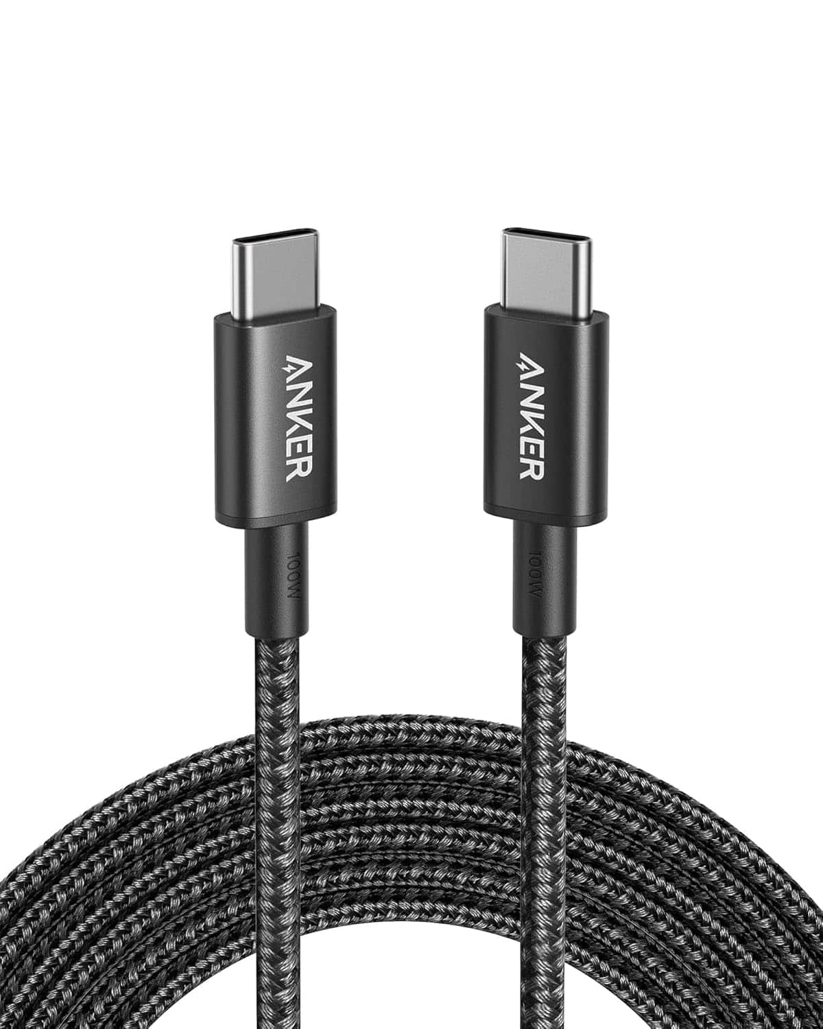Anker - USB C to USB C Cable, Type-C Charging Cord Fast Charge(10FT,100W) - Black