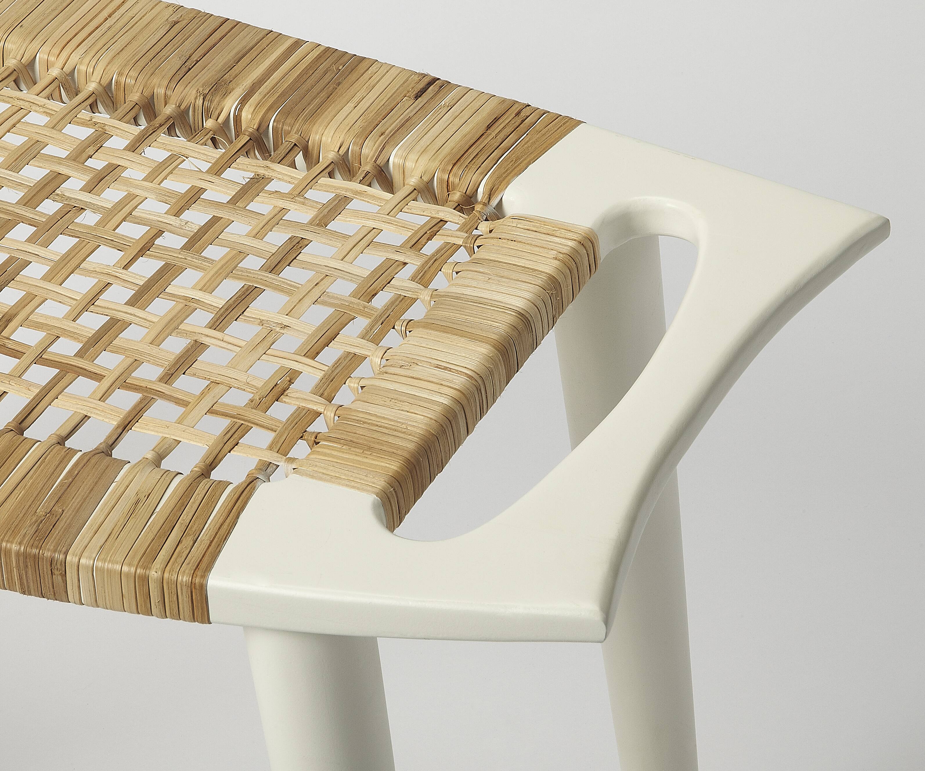Alt View 2. Butler Specialty - Tristan Stool - White.