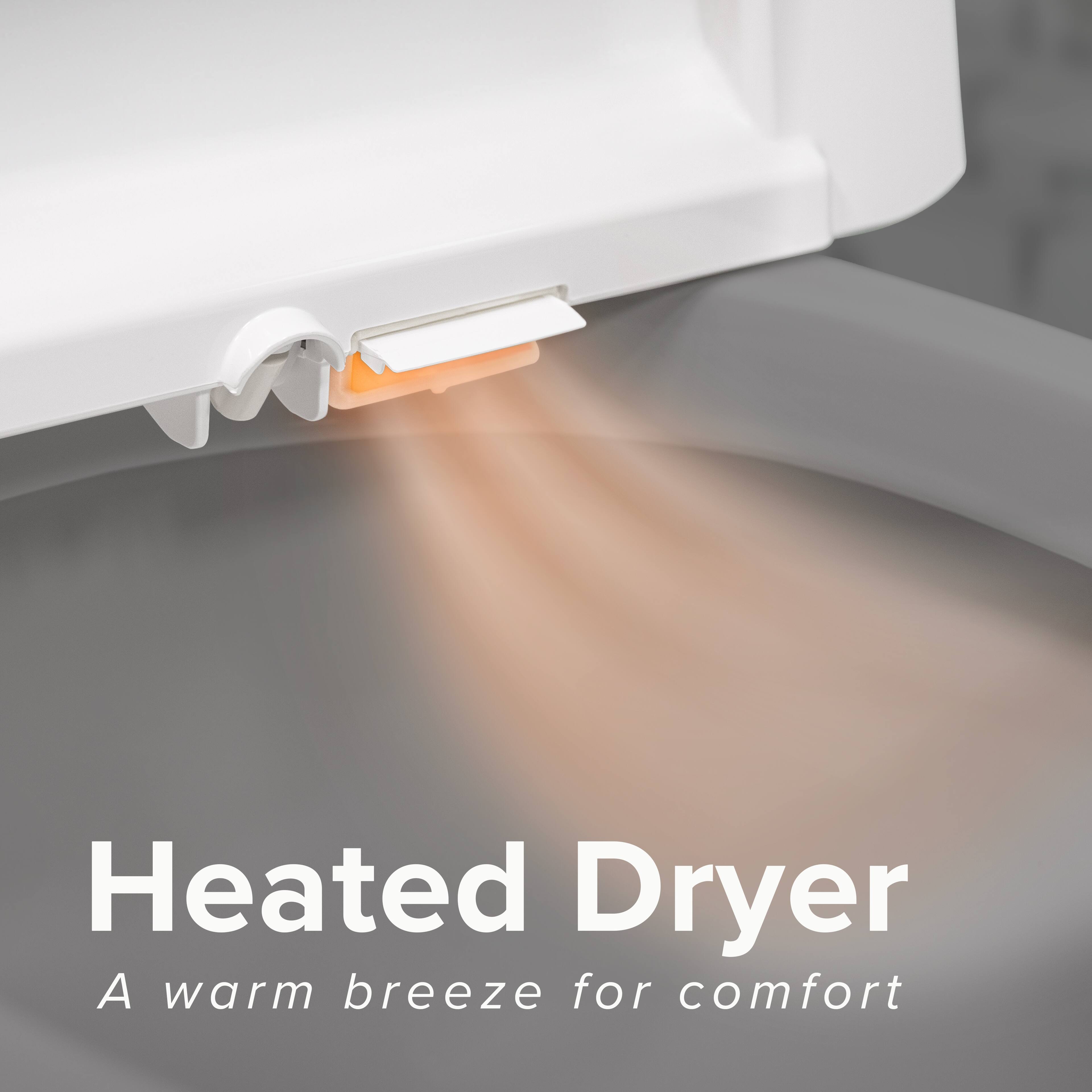 Heated Dryer  
A warm breeze for comfort