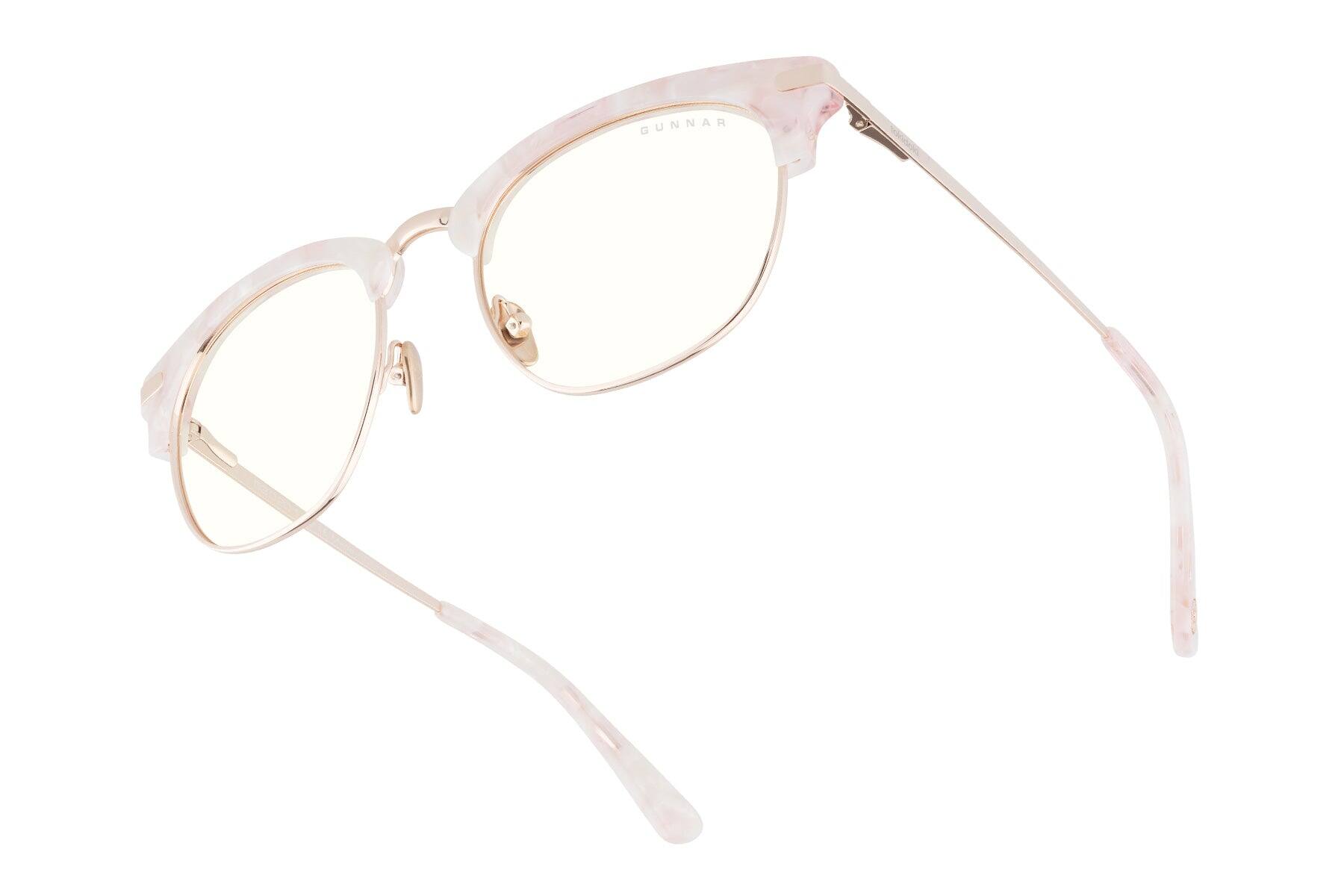 Front. GUNNAR - GUNNAR Computer Glasses  - tokidoki Donutella, Pink Sprinkles, Clear Lens - Blue Light Blocking, Relieve Dry Eye - Pink Sprinkles.