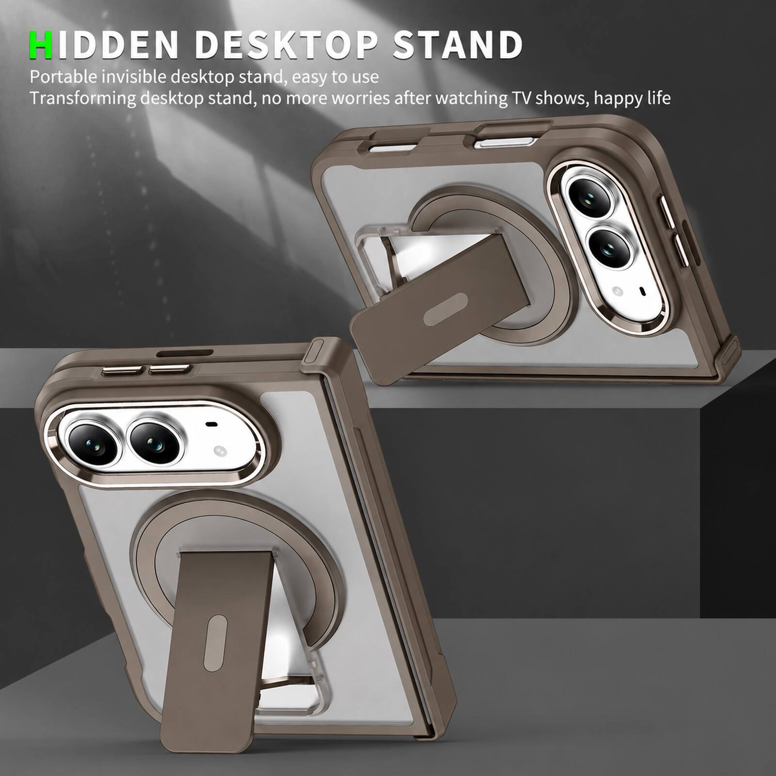 Dteck For iPhone Duo Rugged Magnetic Case Compatible with Magsafe ...