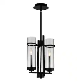 CWI Lighting - Sierra 2 Light Up Mini Pendant With Finish - Black