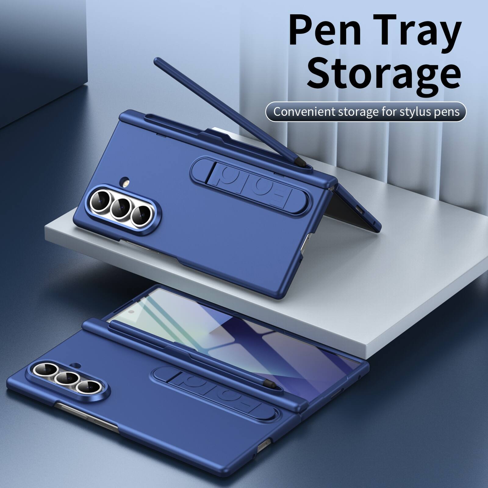 Pen Tray Storage  
Convenient storage for stylus pens