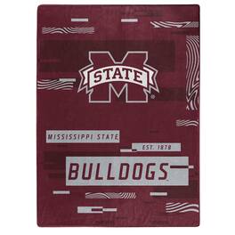 Northwest - Mississippi State Bulldogs 50" x 60" Digitize Raschel Throw Blanket - Maroon