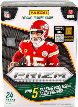 Panini - 2025 Prizm Football 6-Pack Blaster Box (Lazer Prizms)