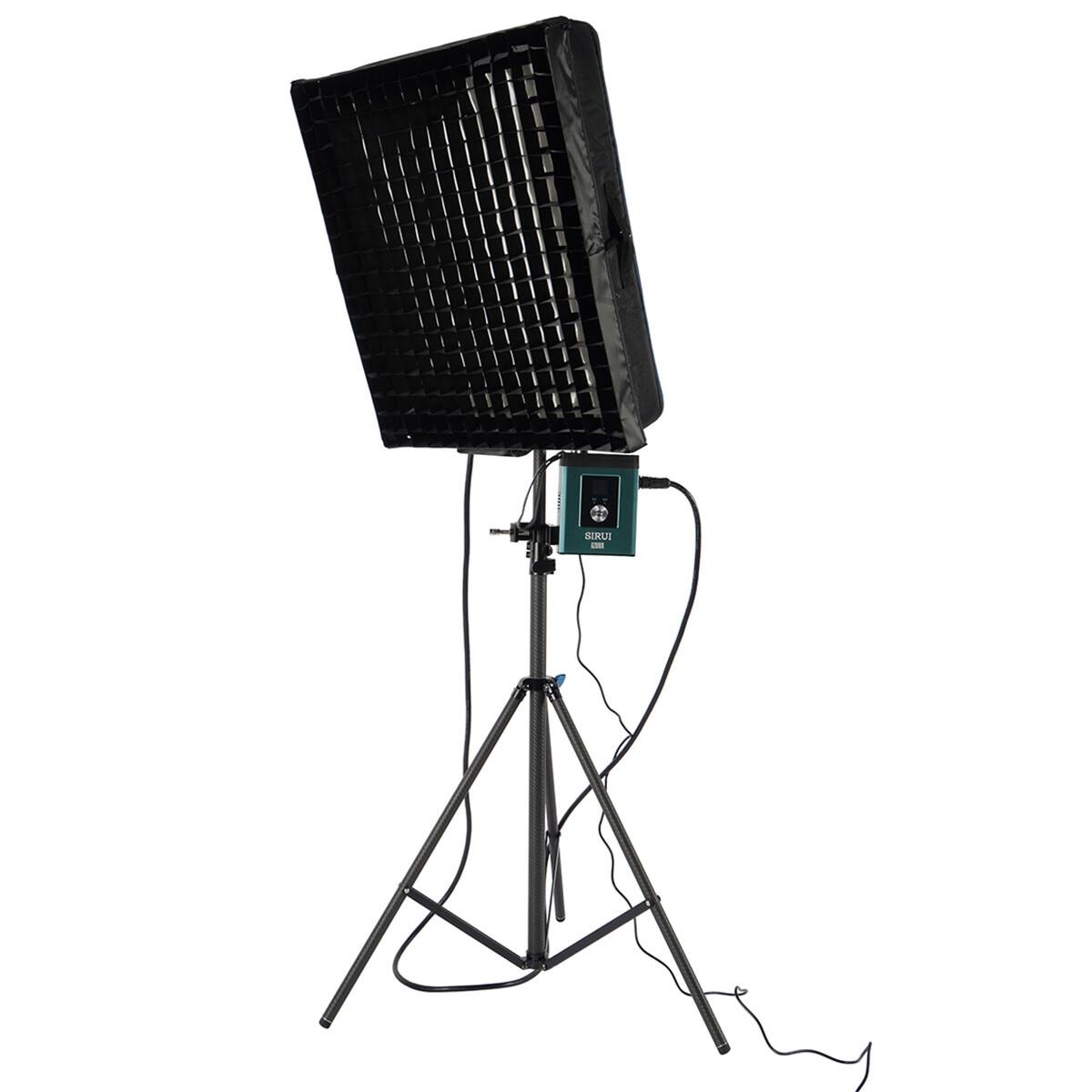 Alt View 3. Sirui - Sirui A200R 200W RGB Self-Inflating LED Light Panel with 9.8' Extension Cable.