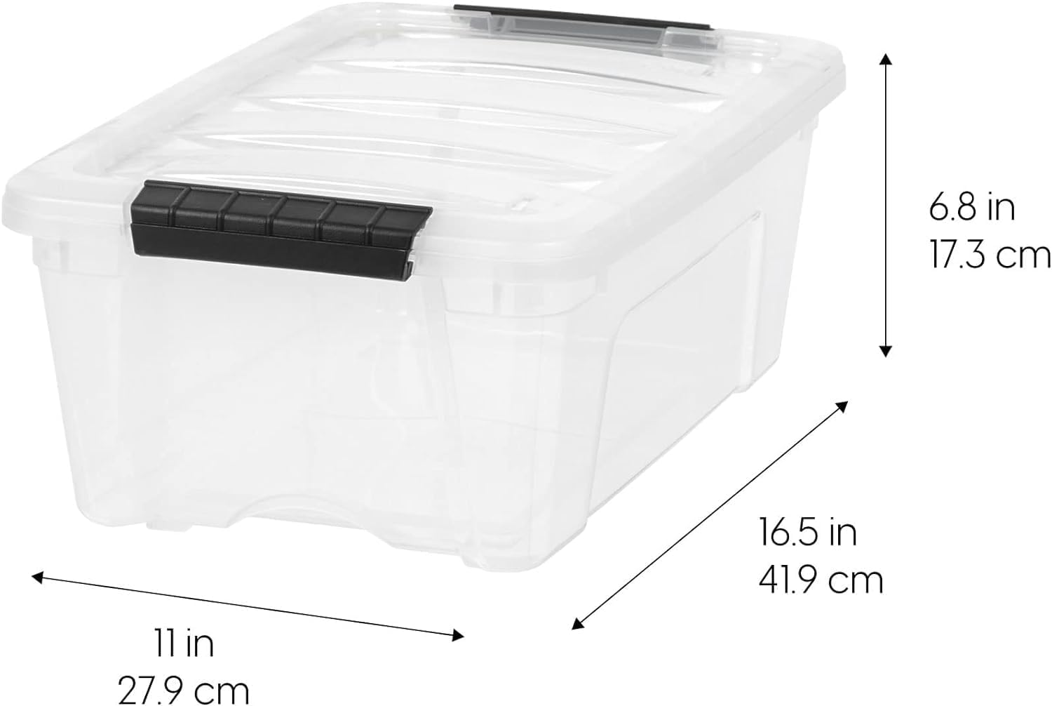 6.8 in  
17.3 cm  

16.5 in  
41.9 cm  

11 in  
27.9 cm