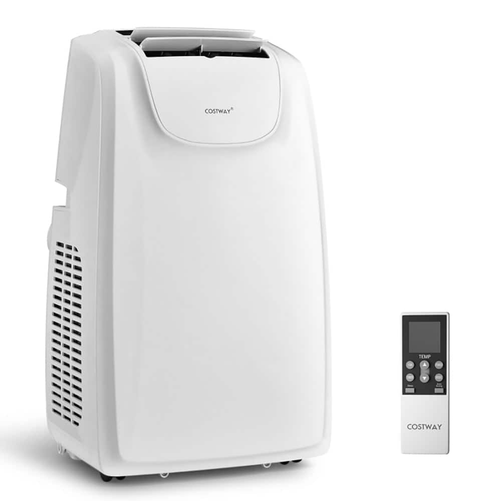 Resenkos - Air Conditioner, Cooler,11500 BTU Dual Hose Portable Air Conditioner with Remote Control - White