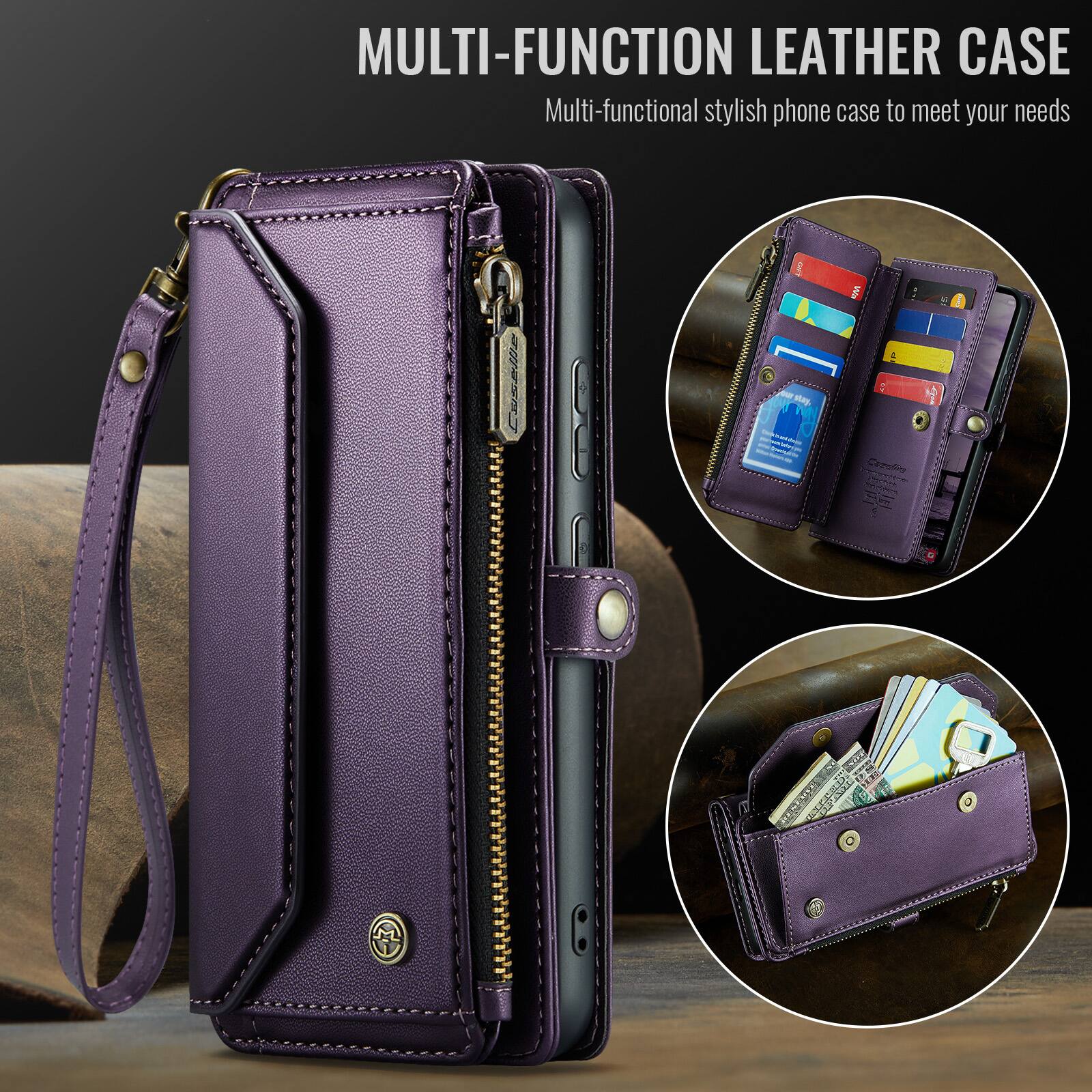 MULTI-FUNCTION LEATHER CASE  
Multi-functional stylish phone case to meet your needs