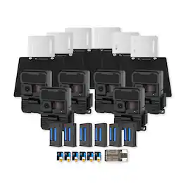 Yellowstone - Y2 Black Wide Lens Bundle with Solar Panels and Accessories (6-Pack)