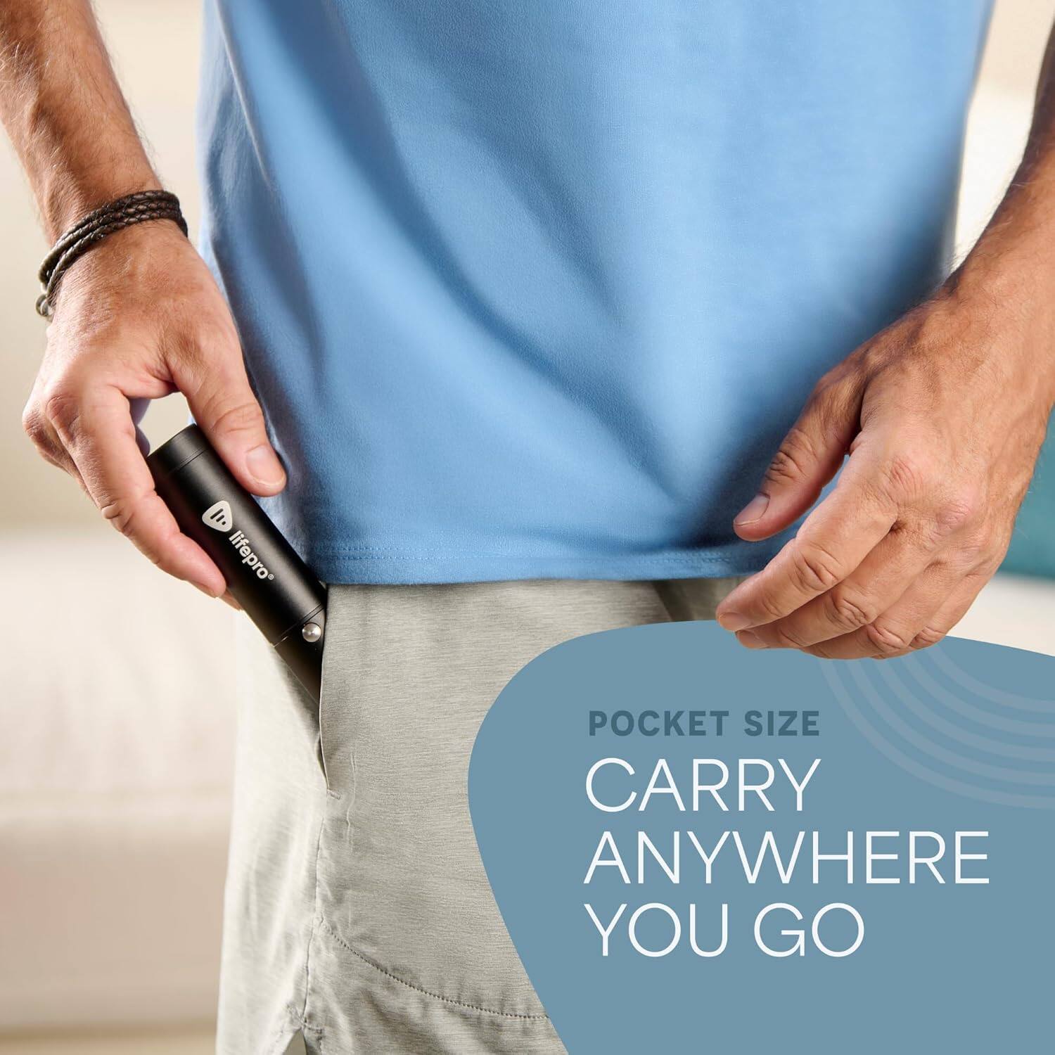 POCKET SIZE  
CARRY ANYWHERE YOU GO