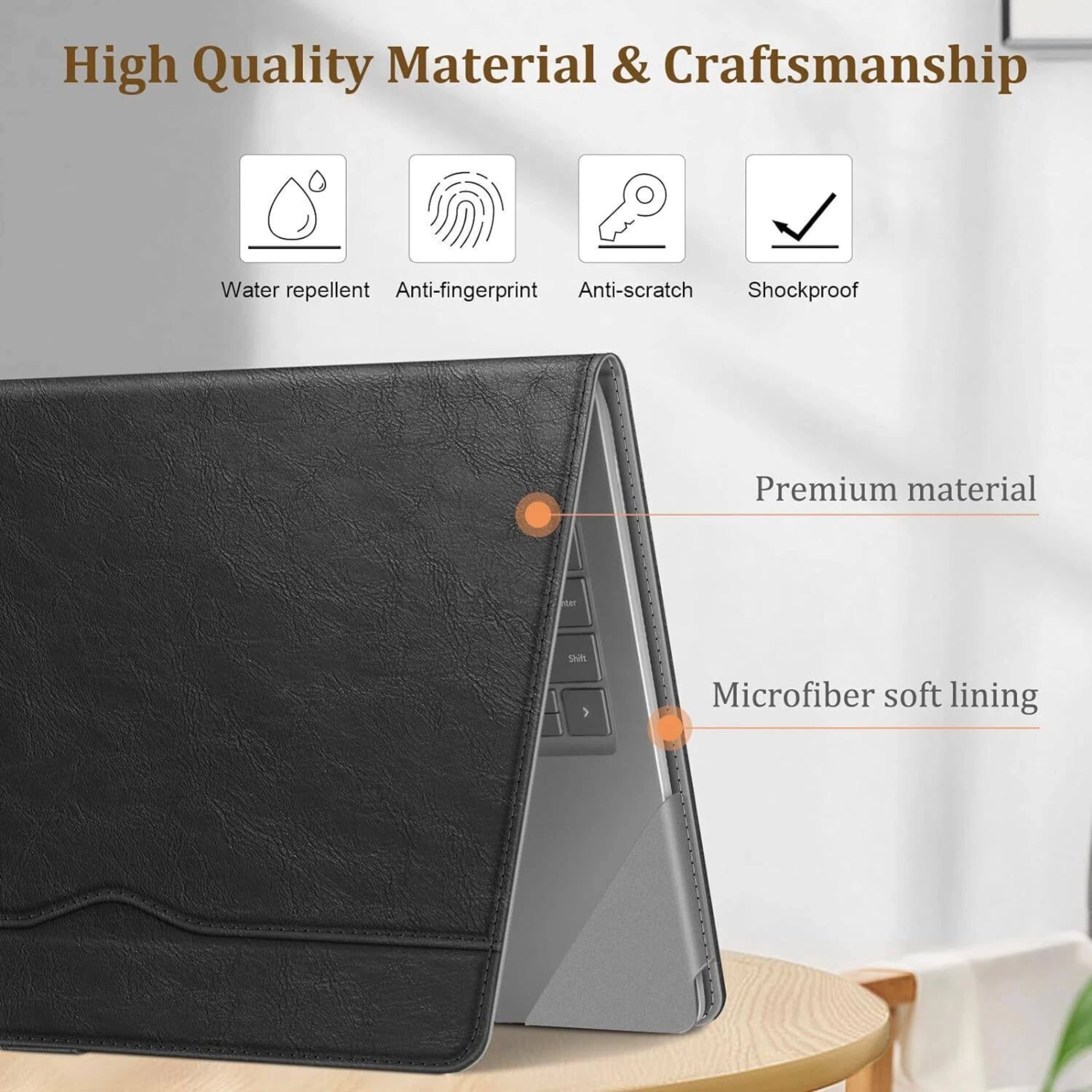 High Quality Material & Craftsmanship  
Water repellent  
Anti-fingerprint  
Anti-scratch  
Shockproof  
Premium material  
Microfiber soft lining