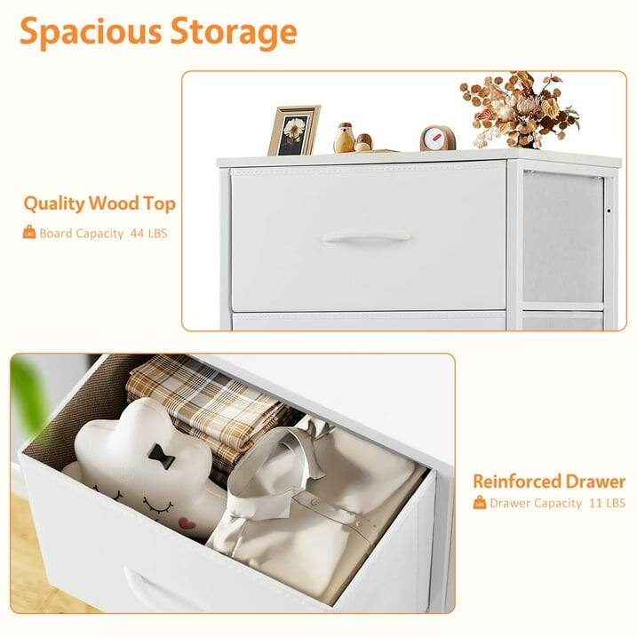 Spacious Storage

Quality Wood Top
Board Capacity 44 LBS

Reinforced Drawer
Drawer Capacity 11 LBS