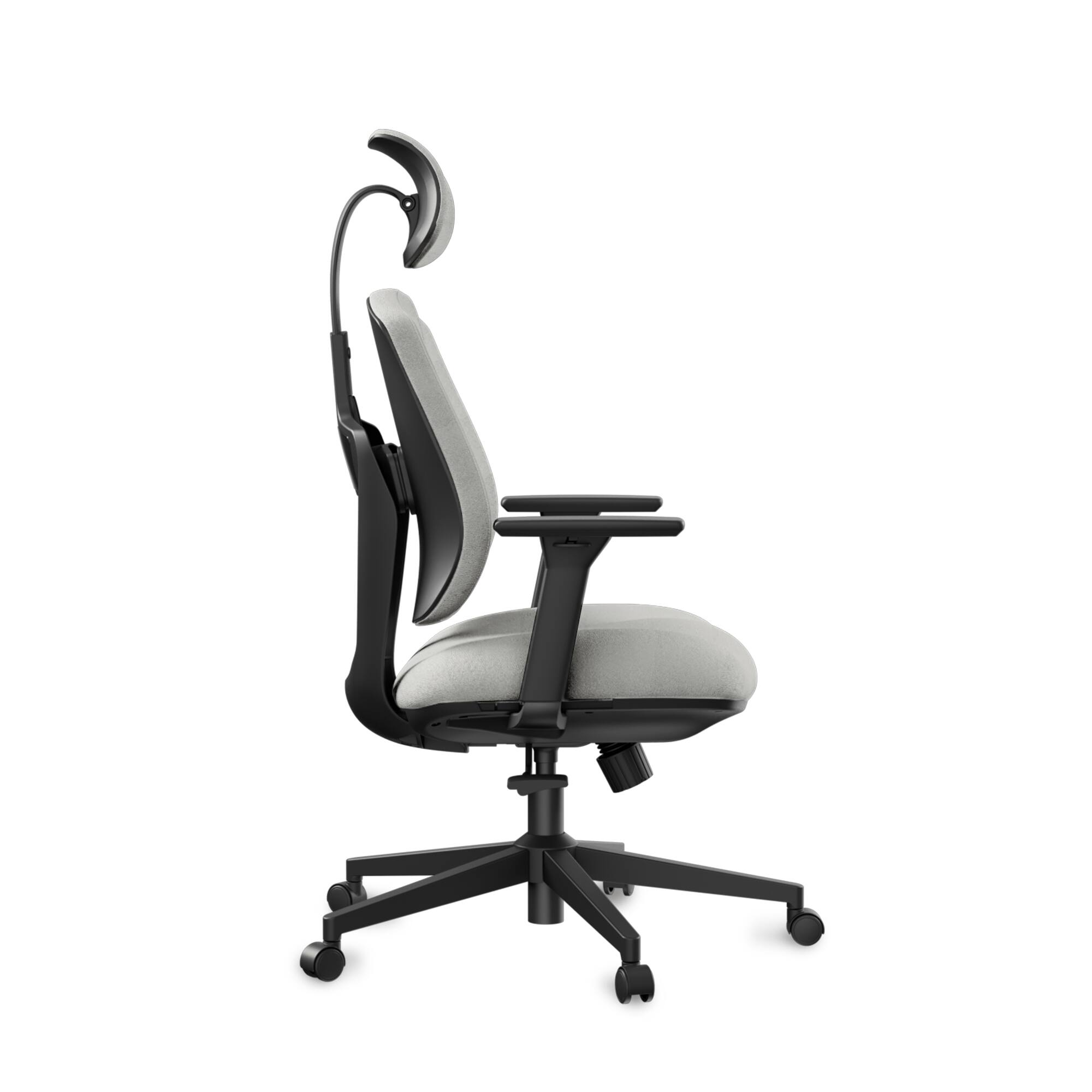 Angle. Eureka Ergonomic - Dual Backrests Ergonomic Adjustable Office Chair - Light Grey.