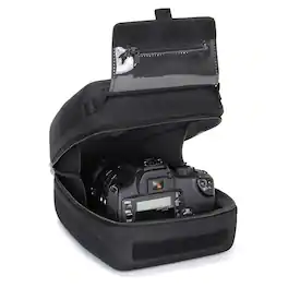 USA Gear - Quick Access DSLR Hard Shell Camera Case w/ Accessory Storage & Padded Interior