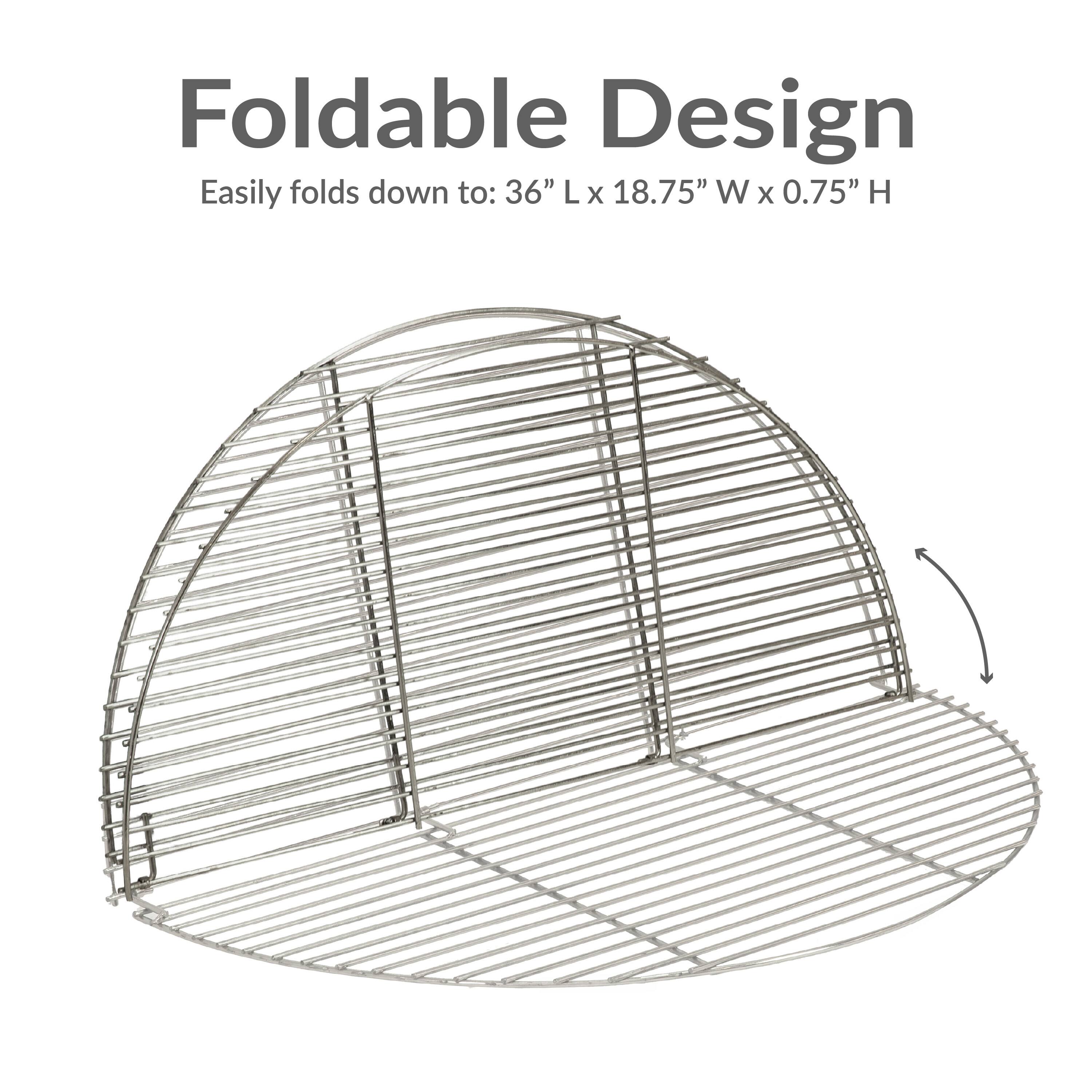 Foldable Design  
Easily folds down to: 36" L x 18.75" W x 0.75" H