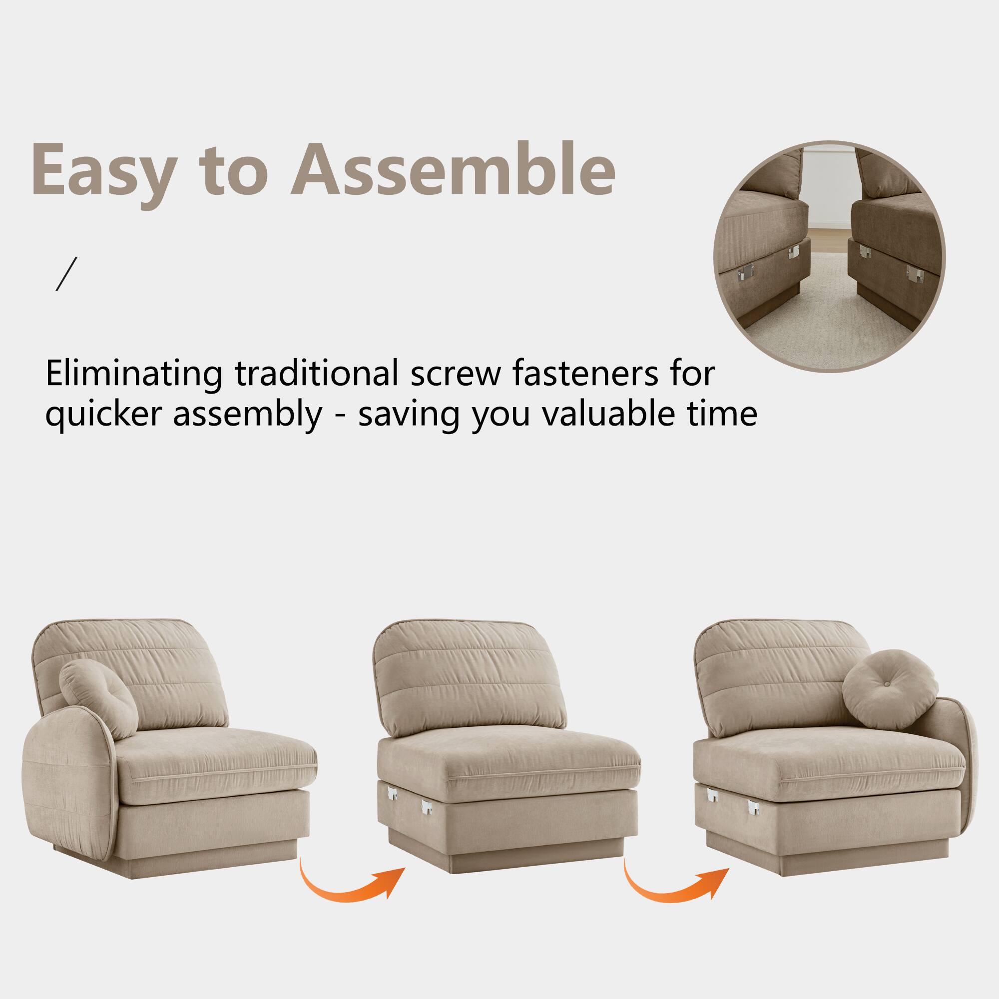 Easy to Assemble

Eliminating traditional screw fasteners for quicker assembly - saving you valuable time