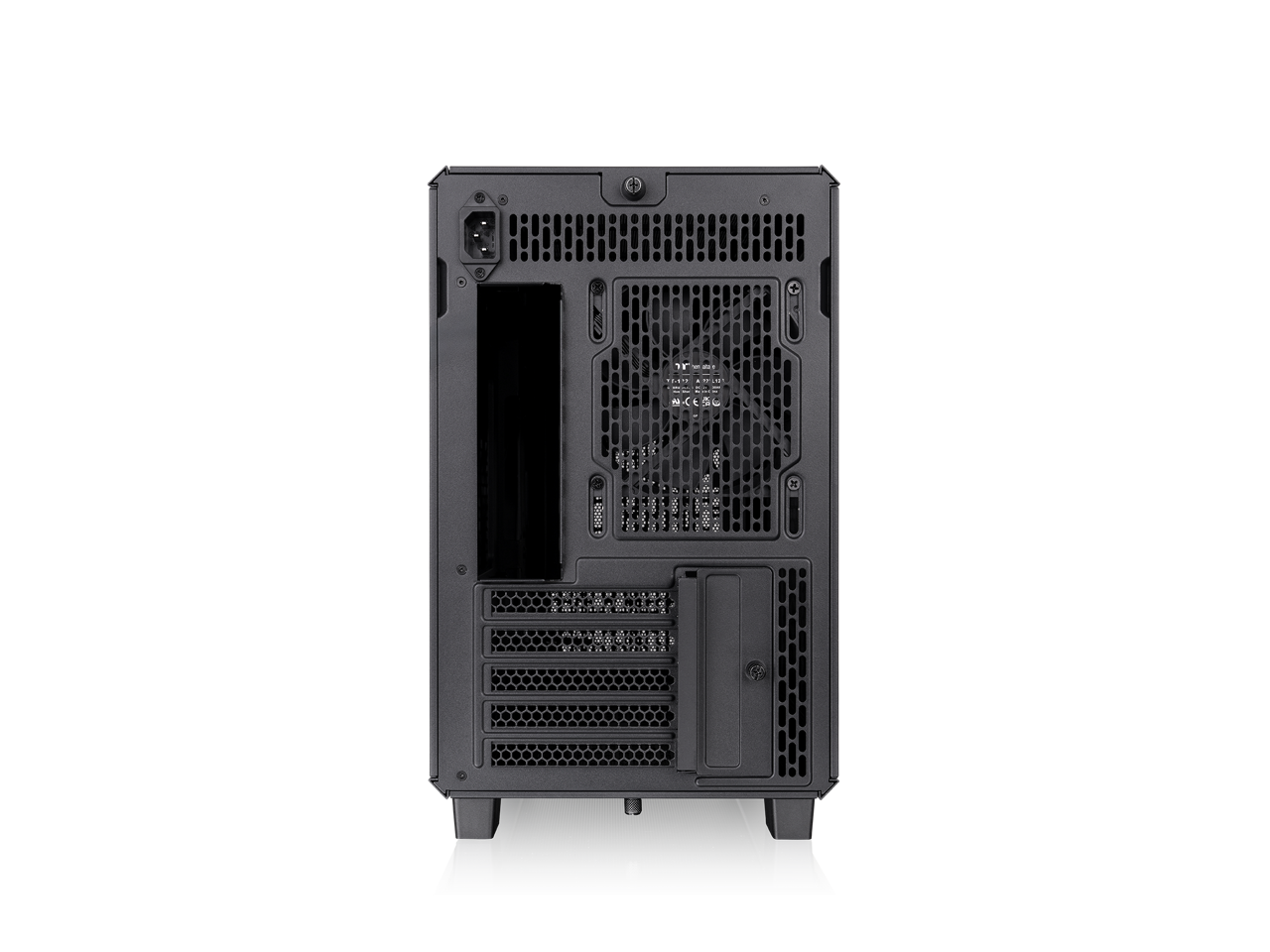 Alt View 4. Thermaltake - Thermaltake TR200; Micro Chassis; mATX/mITX; 360mm Rad; 365mm GPU; Black - Black.