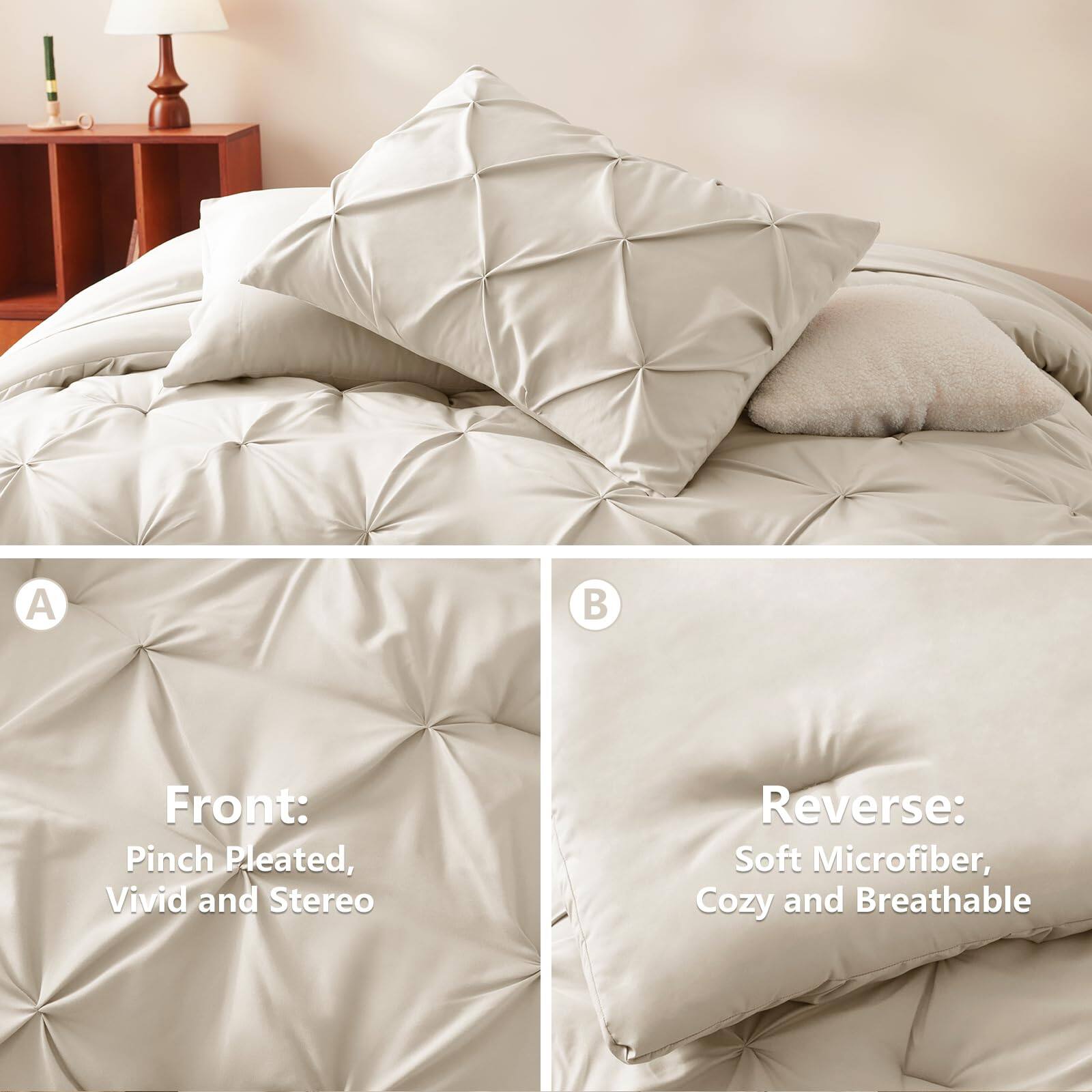 A Front: Pinch Pleated, Vivid and Stereo  
B Reverse: Soft Microfiber, Cozy and Breathable
