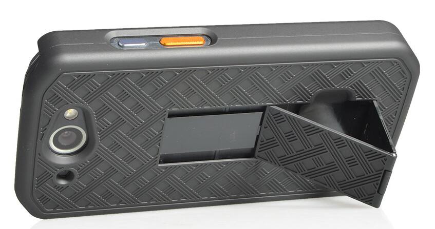 Alt View 6. Nakedcellphone - Slim Case for CAT S48c Phone (with Kickstand) - Black.