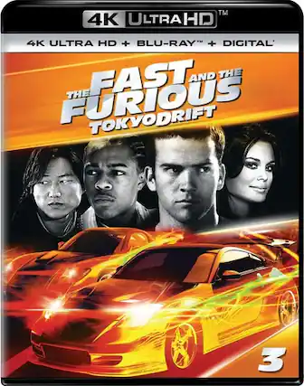 Front. The Fast and The Furious: Tokyo Drift - 4K Blu-Ray.