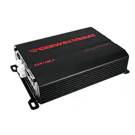 Cerwin Vega - Cerwin-Vega CVP1400.4 CVP Performance 1400w Max 4-ch Small Chassis Amplifier 90WX4@4Ω RMS / 140WX4@2Ω RMS - Black/Gray
