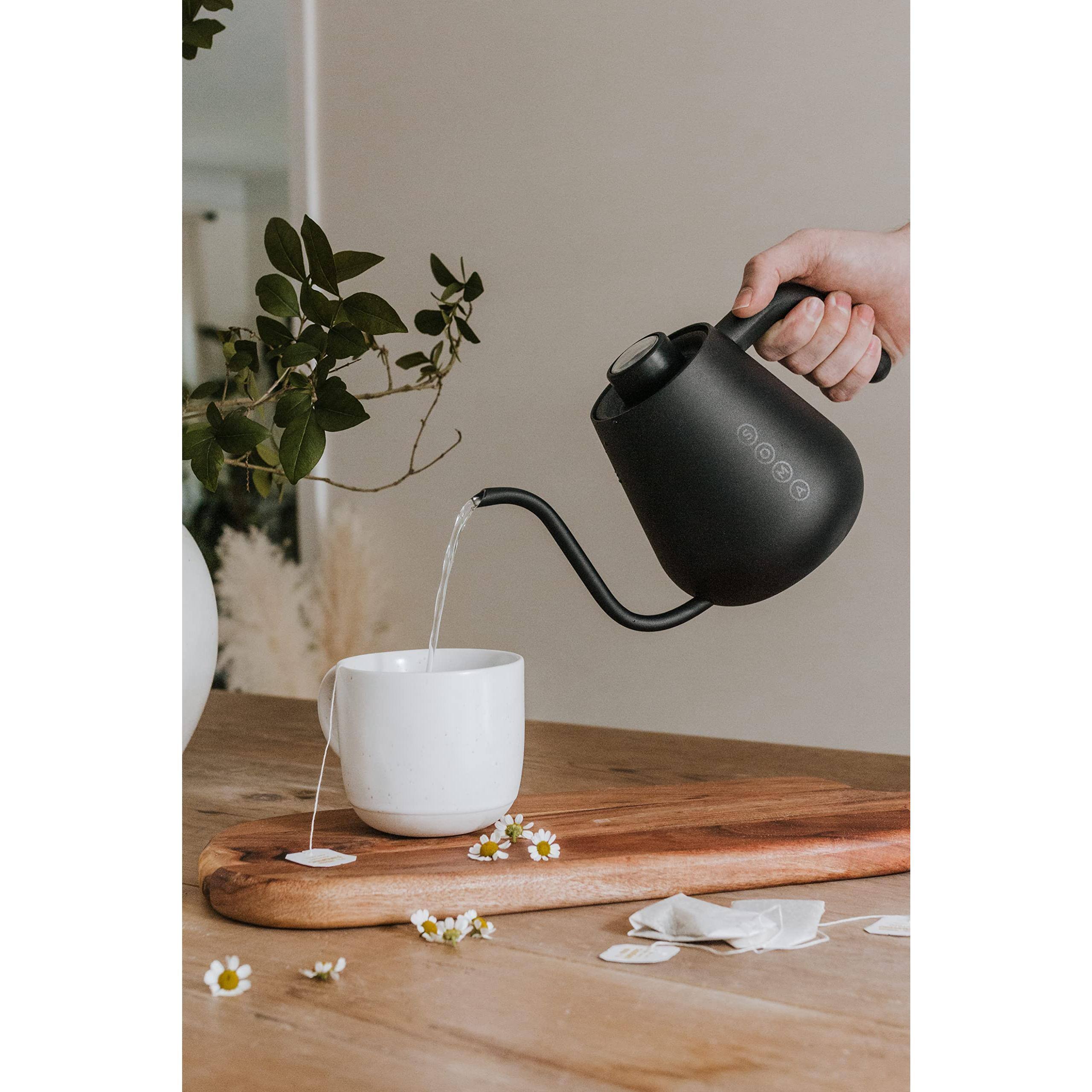 Alt View 6. Dapper Styles - Stainless Steel Gooseneck Coffee & Tea Kettle 1 Liter Stovetop - Default.