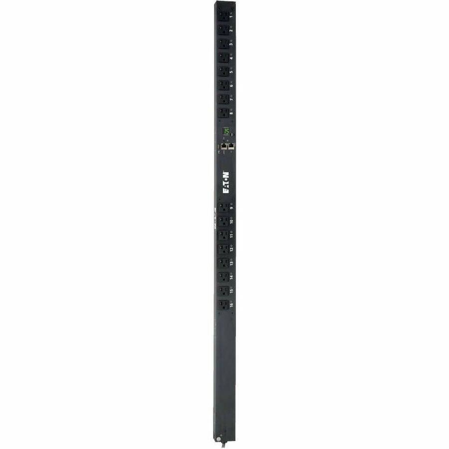 Alt View 2. Tripp Lite - Tripp Lite by Eaton PDU 1.4kW Single-Phase Switched PDU - LX Interface 120V Outlets (16 5-15R) 10 ft. (3.05 m) Cord with - Black.
