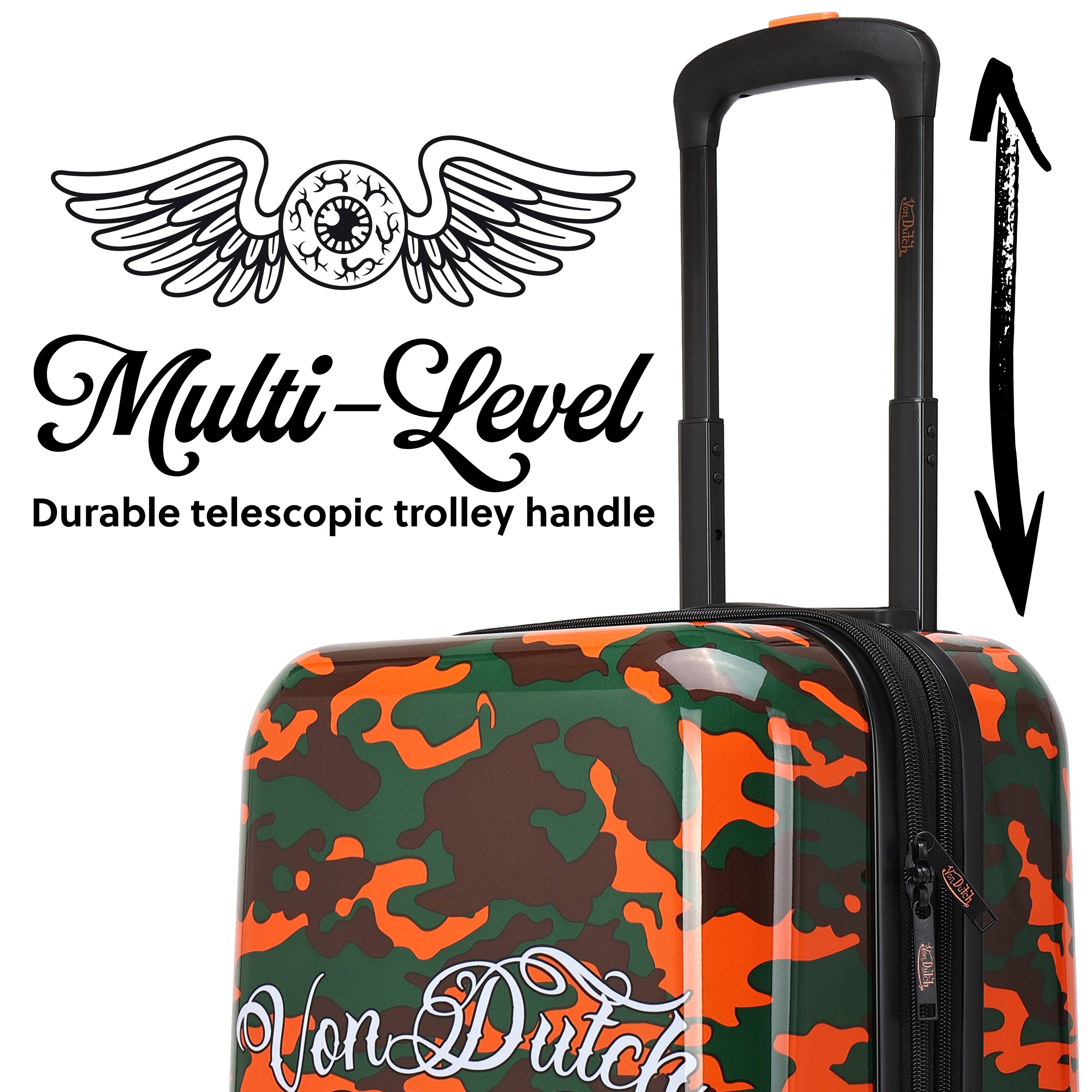 Multi-Level Durable telescopic trolley handle  
Von Dutch