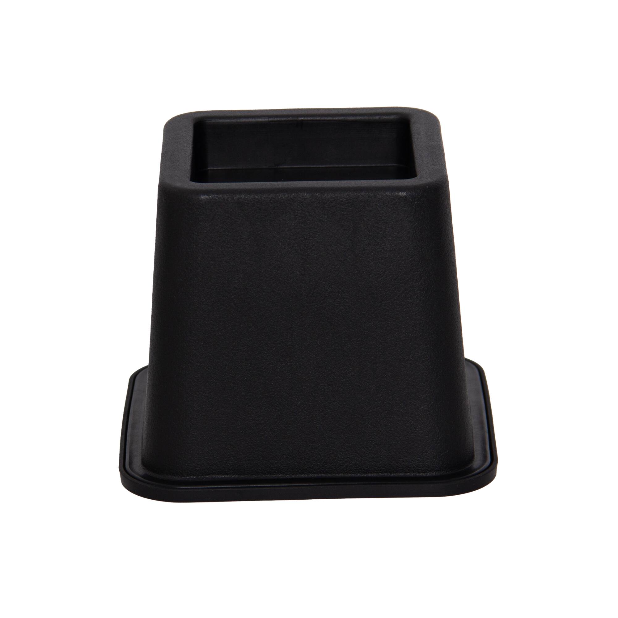 Alt View 8. Kings Brand Furniture - Kings Brand Furniture Adjustable Heavy-Duty Bed Risers Set of 4, Black - Black.