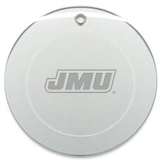 Front. Jardine - James Madison Dukes 3'' Glass Round Ornament - Multicolor.