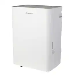 Hisense - 35 Pint 3000 Sq. Ft. 8 quarts Bucket Capacity Compact Dehumidifier with Slide-Out Bucket - White