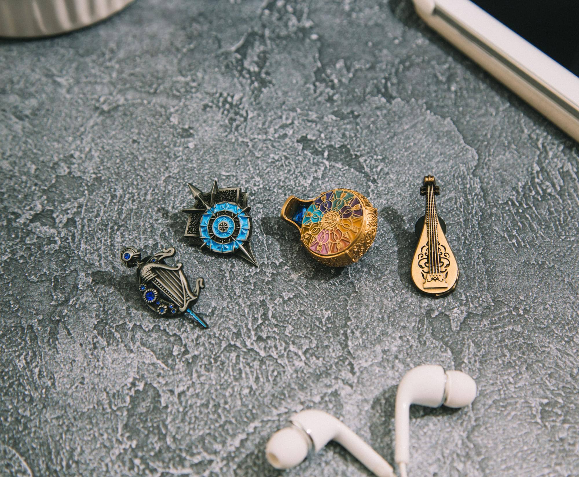 Alt View 10. SalesOne LLC - Dungeons & Dragons Honor Among Thieves 4-Piece Metal Pin Set - Multi-Color.