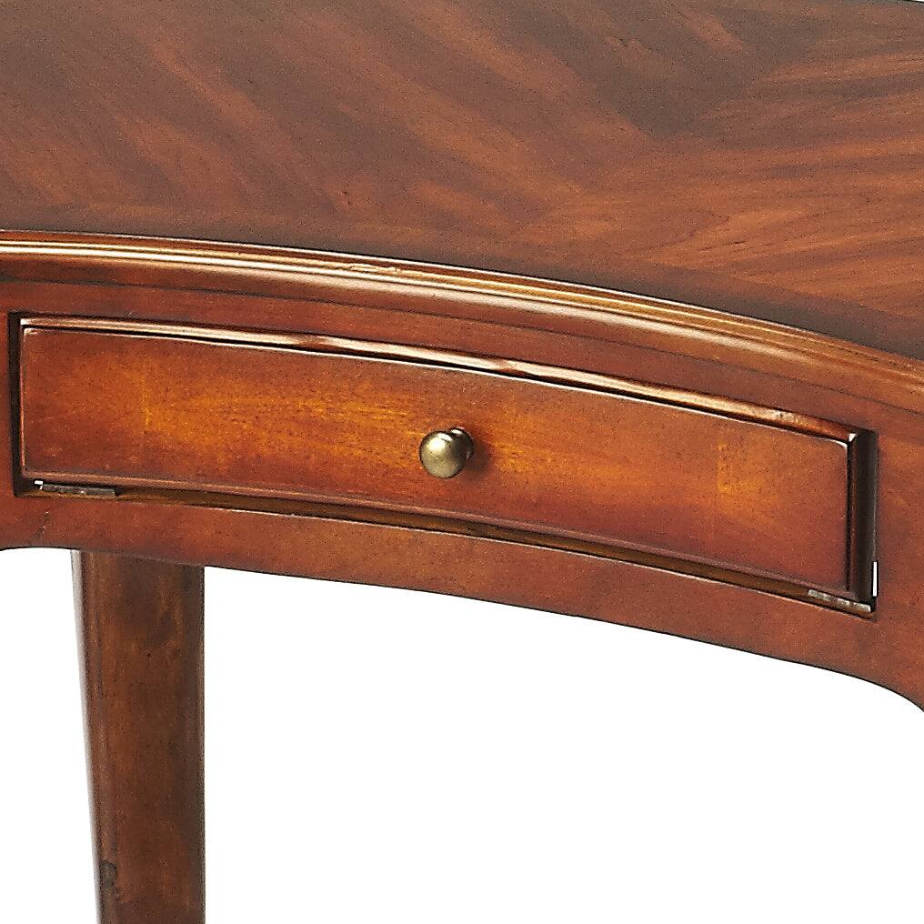 Alt View 2. Butler Specialty - Edgewater 36 in. W Kidney Shaped Wood 1 Drawer Writing Desk - Medium Brown.