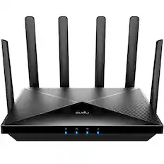 Front. Cudy - Cudy 5G SA/NSA AX3000 Wi-Fi 6 CPE Router, Dual SIM 5G Router, 4 x 4 MIMO, Detachable Antennas, Band Lock, VPN, Black - black.