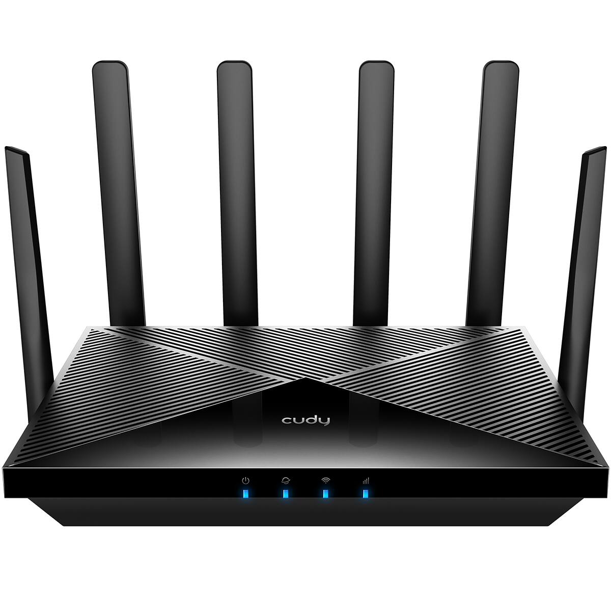 Cudy - 5G SA/NSA AX3000 Wi-Fi 6 CPE Router, Dual SIM 5G Router, 4 x 4 MIMO, Detachable Antennas, Band Lock, VPN - Black
