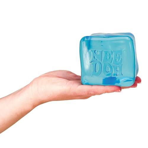 Left. Schylling - Schylling NeeDoh Nice Berg Giant Nice Cube Sensory Toy, Super Solid Squish, Ages 3+, 1 Cube - Multicolor.